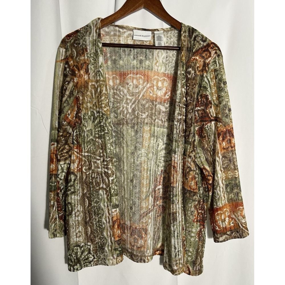 Vintage Open Knit Crochet Cardigan Boho Y2K Forest Fairy Phoebe Artsy - Large